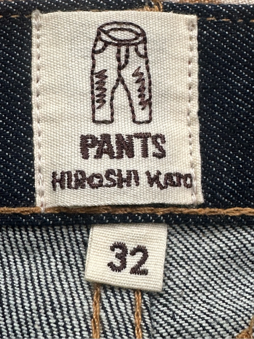 Hiroshi Kato “The Needle Skinny” Raw Selvedge Dk Blue Denim Jeans 32x28 Like New - Picture 14 of 16